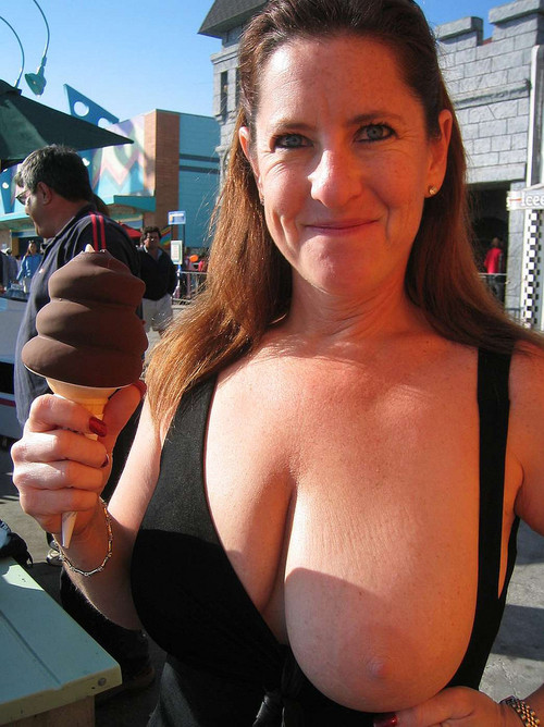 Hot Big Tit Milf, outdoors — 46