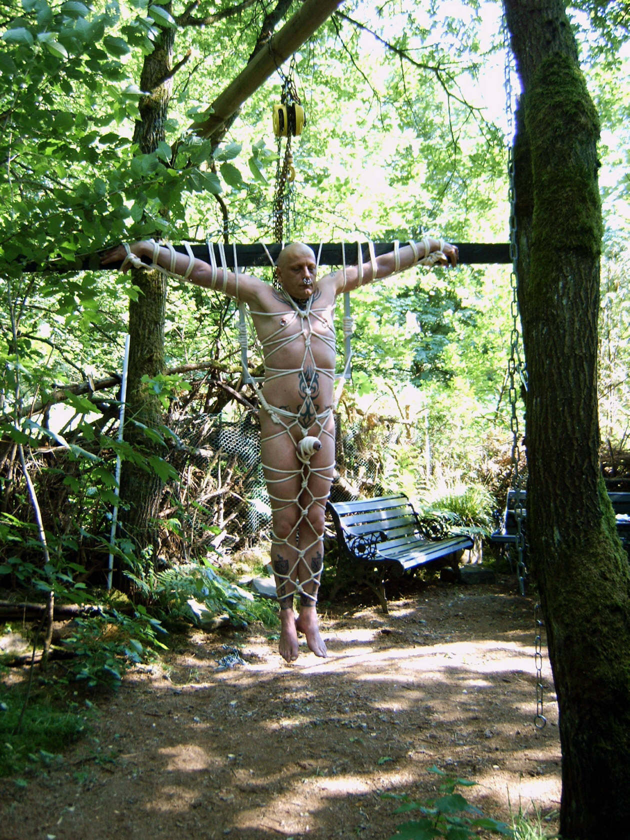 bdsm outdoor - male slut slave — 19