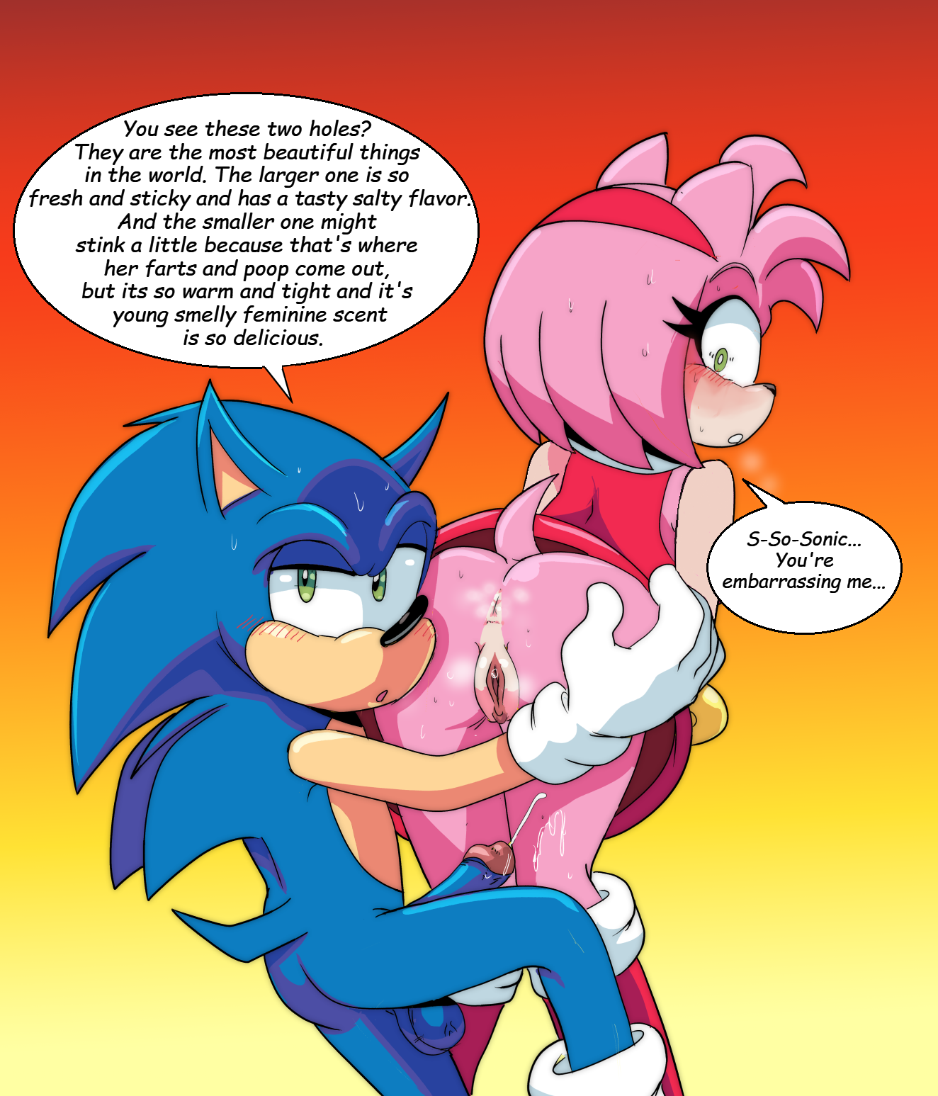 Amy Rose Farting and Pooping — 5